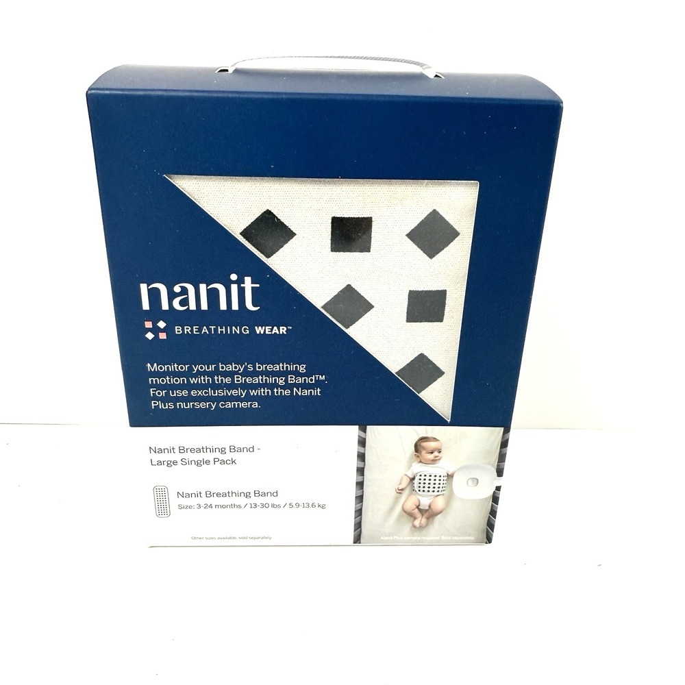Nanit Breathing Wear Band 3-24 Months Soft Safe Comfortable 100% Cotton